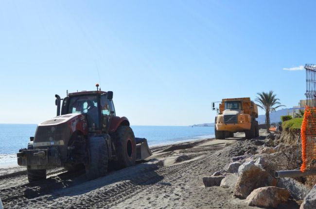 Regeneración de playas de Vera y Cuevas del Almanzora: 35.000 m³ de arena