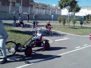 El CEIP Solymar de Matagorda es el último colegio del año en acudir al Centro de Educación Vial de Vícar