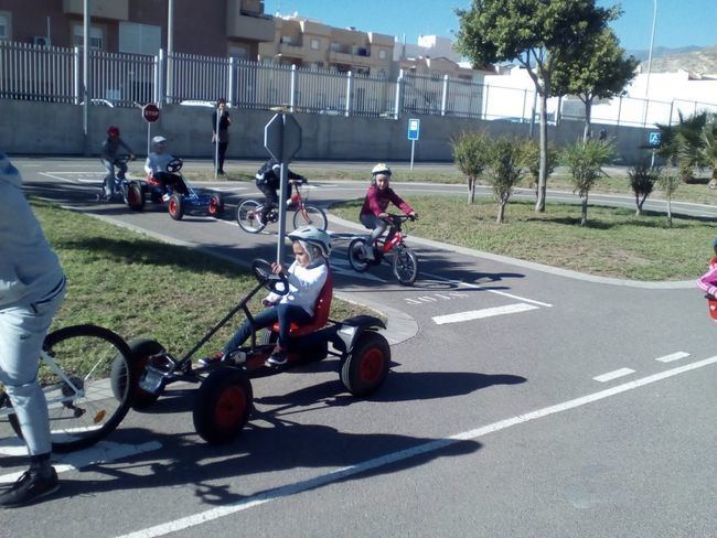 El CEIP Solymar de Matagorda es el último colegio del año en acudir al Centro de Educación Vial de Vícar