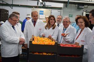 Susana Díaz visita en Vícar la cooperativa a la que dio la Medalla de Andalucía