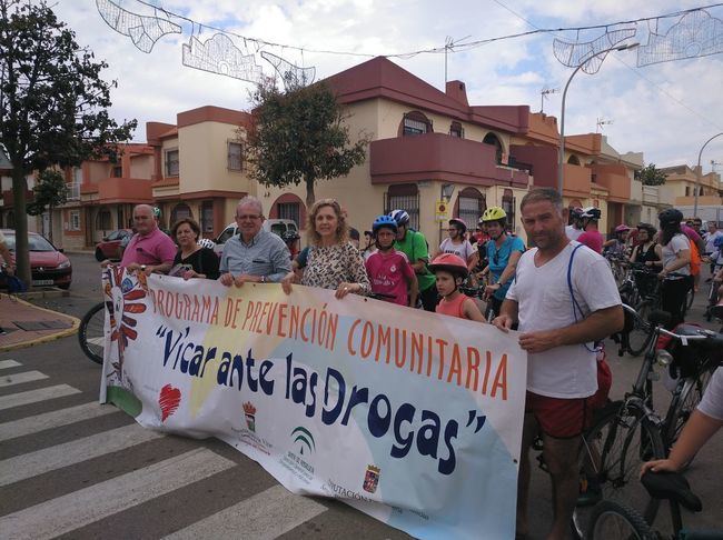 Vícar ante las Drogas lleva a cabo una nueva edición de su actividad Pedaleando en Familia