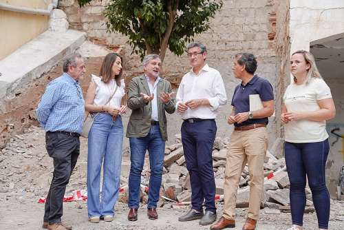 Ayuntamiento y Diputación visitan las obras que se realizan en Adra