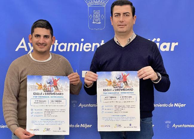 El Ayuntamiento de Níjar anima a aprender esquí en Sierra Nevada