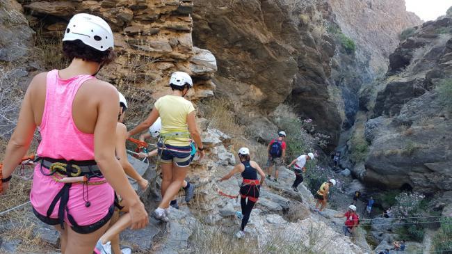 La vía ferrata de Guainos, próxima propuesta de 'Adra en la Senda'