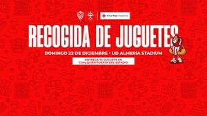 Almería se une por la Navidad: recogida de juguetes en el estadio