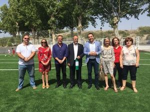 Acabado el campo de fútbol de Armuña que contó con una subvención de la Junta de más de 55.000 euros