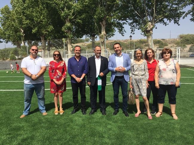 Acabado el campo de fútbol de Armuña que contó con una subvención de la Junta de más de 55.000 euros