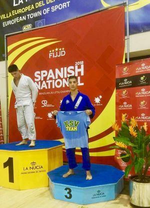 Alejandro Valverde logra la medalla de bronce en la Copa de España de Jiu-Jitsu