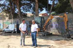 En marcha las obras de reconversión de la Plaza García Lorca en un gran parque público para uso infantil y deportivo