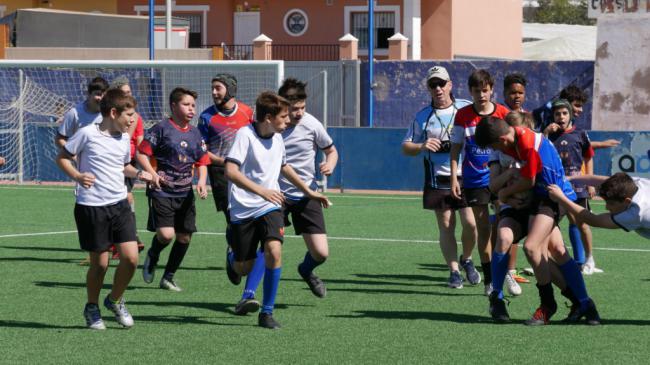 El Estadio Miramar de Adra recibe casi 130 jugadores de rugby