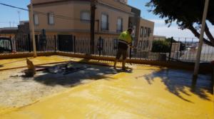 Comienzan en Adra las obras del nuevo parque de Plaza Estudiantes