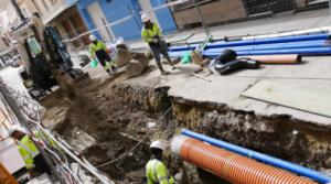 Obras de modernización integral de las calles Murillo y Jumilla de Adra