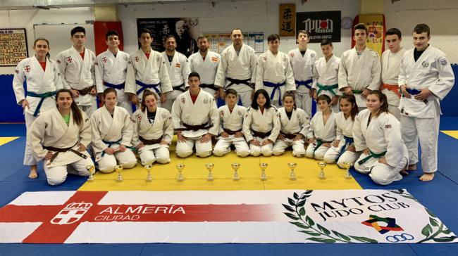 La Escuela Deportiva Mytos logra 11 medallas en el Campeonato de Andalucía de Judo