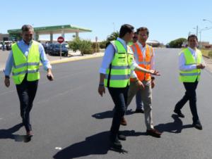 A buen ritmo las obras de la carretera que une San Agustín y Las Norias