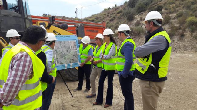 Visita técnica a las obras de la estación depuradora de Antas