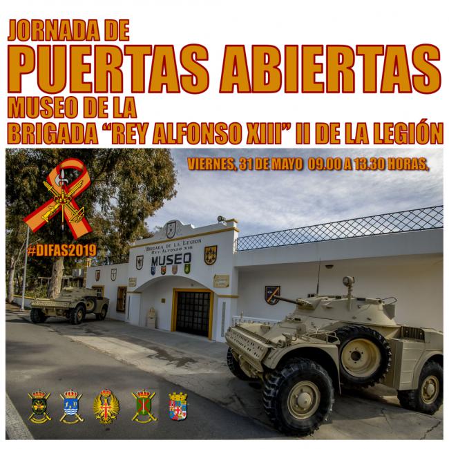 Jornada de Puertas Abiertas de la ‘Sala Histórica’ de la Brigada de la Legión