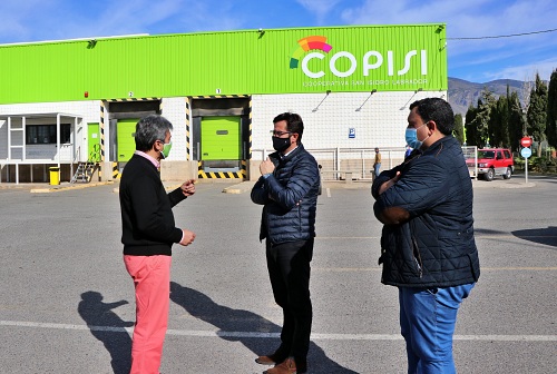 Góngora destaca la labor del sector hortofrutícola en su visita a COPISI