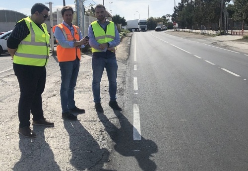 Acaba la pavimentación de dos tramos de la carretera de Iryda de El Ejido