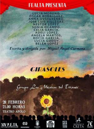 El Programa Estable de Teatro Aficionado cierra febrero con ‘Girasoles’