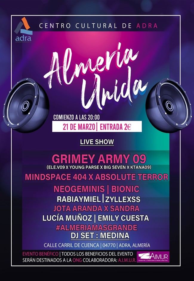 Adra celebra el 21 de marzo el Concierto Joven ‘Almería Unida’