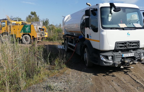 Extinguido un incendio en la Reserva Natural de Las Albuferas de Adra