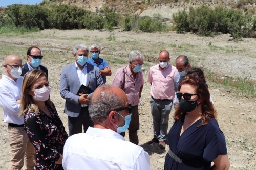 Crespo visita la restauración de los cauces afectados por la DANA en Huércal Overa y Sorbas