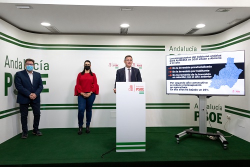 El PSOE asegura que los Presupuestos de la Junta dan la espalda a Almería