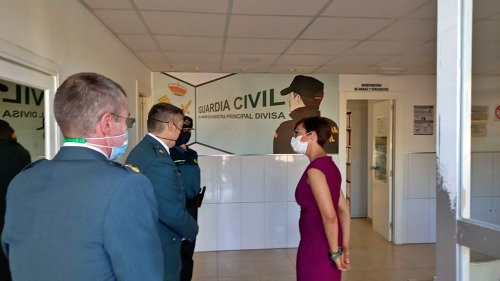 La directora general se reúne con los responsables de la Guardia Civil en Almería