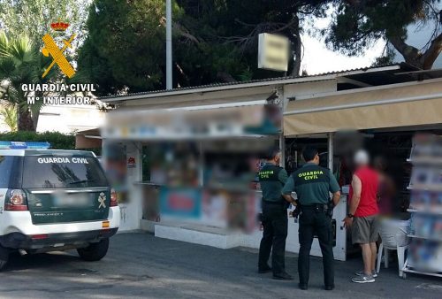 La Guardia Civil frustra el robo en un quiosco de Olula del Río