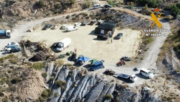 La Guardia Civil disuelve una carrera de prototipos a motor en zona de influencia forestal