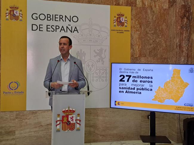 El Gobierno central ha destinado a Almería 27 millones para sanidad pública
 