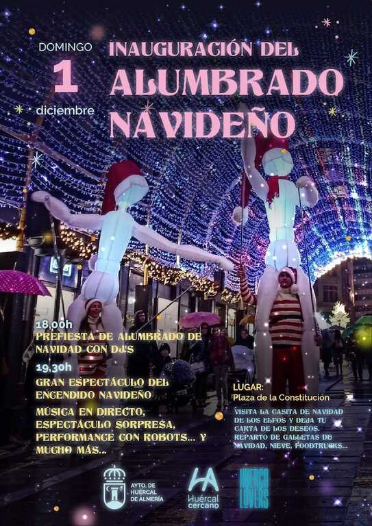 Huércal de Almería dará inicio a la Navidad el 1 de diciembre con una fiesta especial