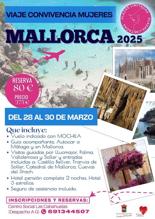 Viaje a Mallorca para mujeres de Vícar