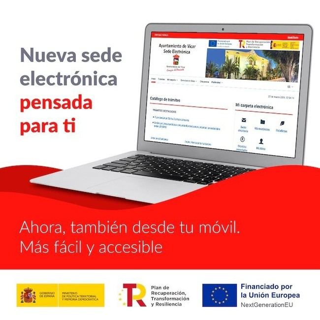 Vícar moderniza su atención ciudadana con una nueva sede electrónica accesible