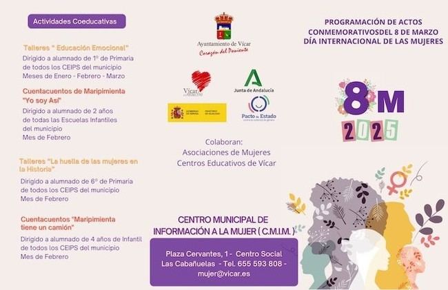 Vícar celebra el Día Internacional de la Mujer con un variado programa de actividades