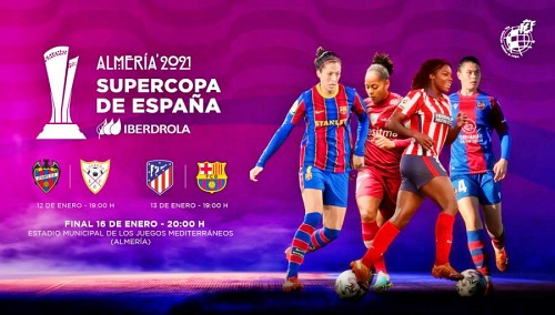 Almería se engalana para la Supercopa de España de fútbol femenino