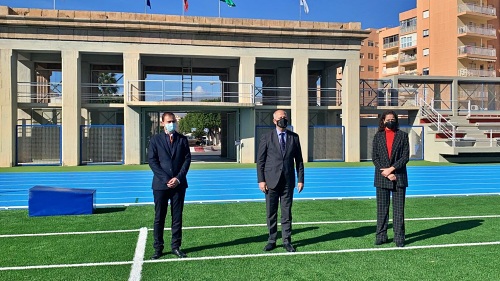 Imbroda inaugura las nuevas instalaciones del Estadio de la Juventud 'Emilio Campra'