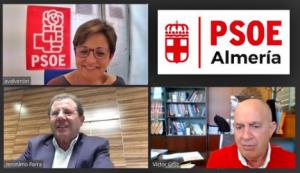 PSOE y Cámara analizan la situación en Almería ante el covid-19