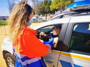 La Policía Portuaria de Almería recibe la primera dosis de la vacuna covid-19