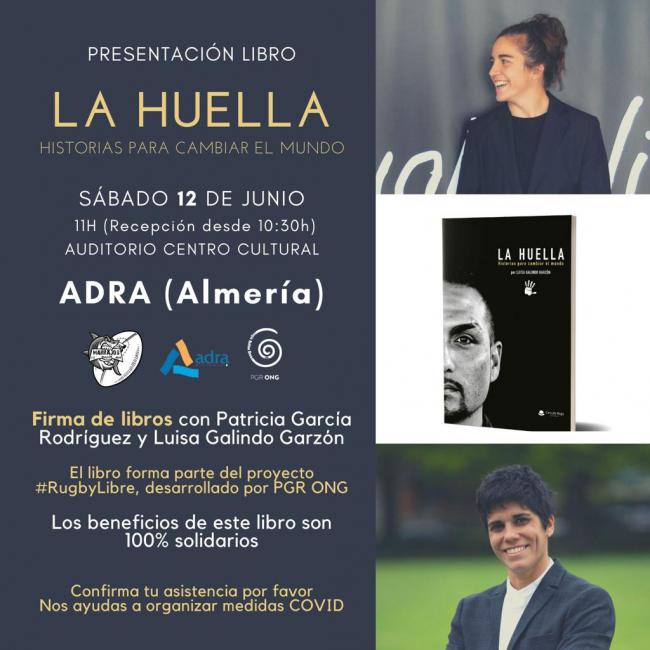 La olímpica de rugby Patricia García presenta el libro solidario ‘La Huella’ en Adra