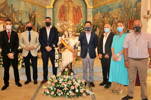 Bendecida la imagen restaurada de la Virgen del Carmen de Balerma