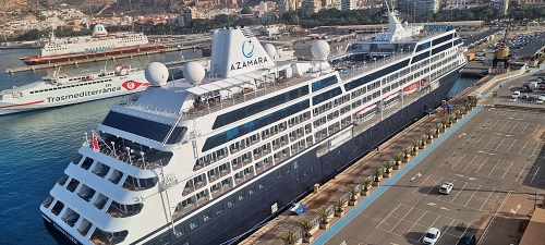 El crucero-boutique ‘Azamara Quest’ vuelve este Martes Santo a Almería