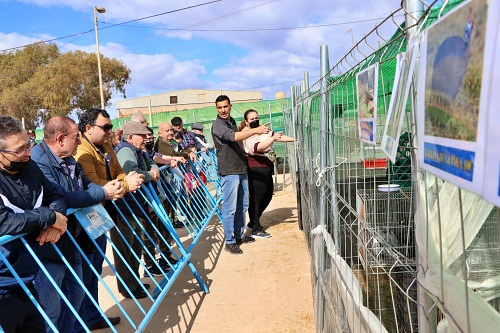 Exhibición de adiestramiento canino de la Guardia Civil en Tarambana