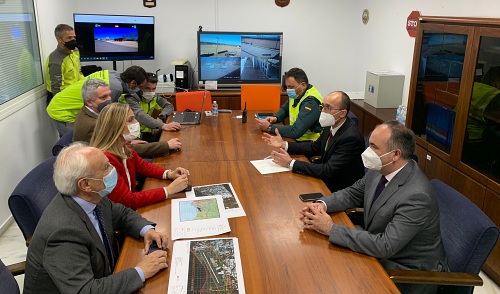 Simulacro de accidente en el aeropuerto de Almería