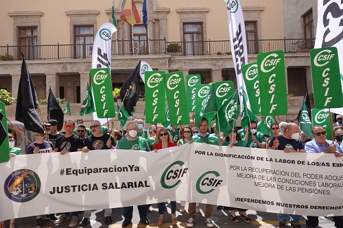 Empleados públicos protestan por la pérdida de poder adqusitivo