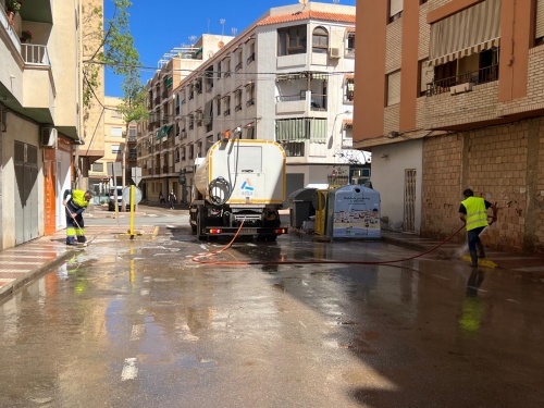 Plan de baldeo intensivo en Adra durante todo el verano