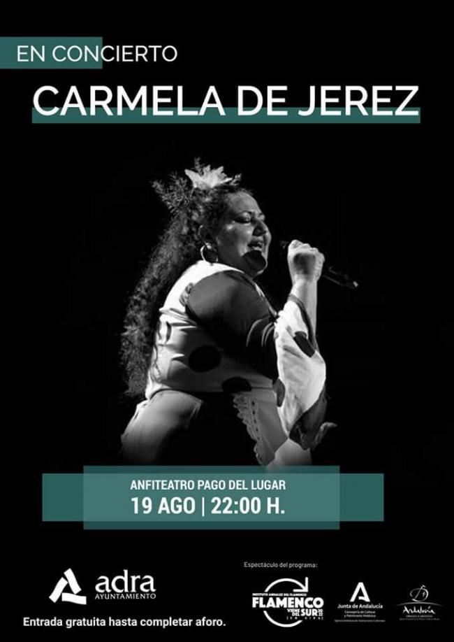 Carmela de Jerez y José Luis Jaén en concierto en Adra