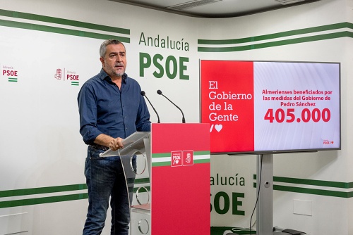 El PSOE cifra en 405.000 los almerienses beneficiados por las medidas anticrisis del Gobierno