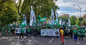 CSIF Almería moviliza a 1.500 de personas hasta Madrid contra el empobrecimiento y por una subida salarial