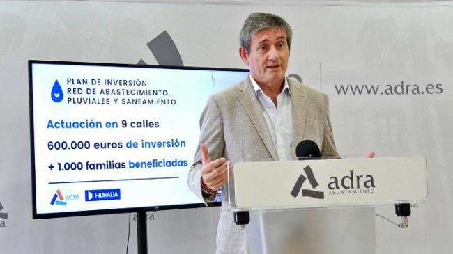 Inversión extraordinaria para la renovación integral de infraestructuras hídricas y acerado de 9 calles de Adra